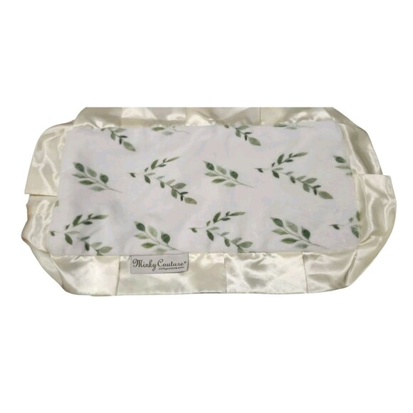 Minky Couture Baby Security Blanket Lovey Satin Edge 11x20 - Picture 1 of 6